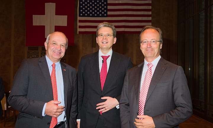 Martin Naville, AMCHAM;
Zeno Staub, Vontobel;
Markus R. Neuhaus, PwC (v.l.n.r.)Bilder: Markus Senn
