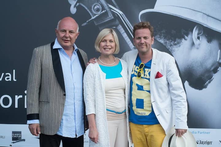 Rolf Sachs, Präsdient Dracula-Club; Ariane Ehrat, St. Moritz Tourismus; Christian Jott Jenny, Künstlerischer Direktor