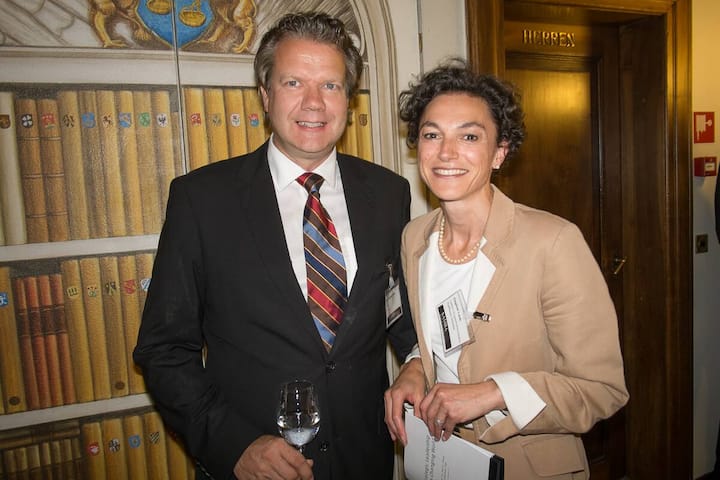 Jan Thomas Laub, COO, UZH; Dagmar Laub, Leiterin Gruppenkommunikation, Raiffeisen Schweiz