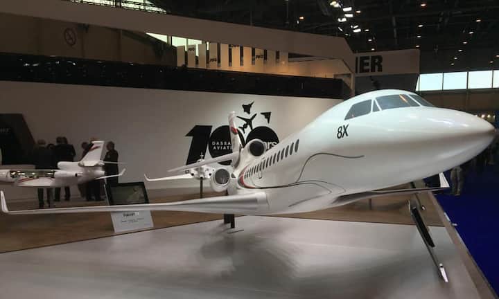 Die Dassault Falcon 8X – die neuste Neuheit aus Frankreich - soll bald eingeführt werden.