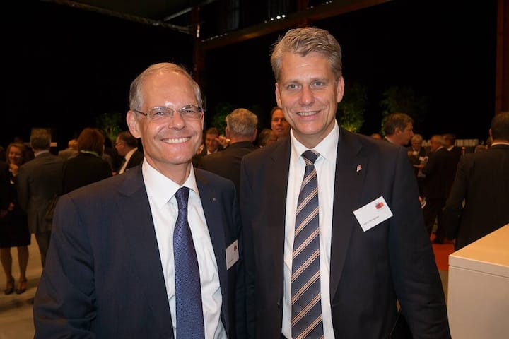 Reto Müller, Präsident des Verwaltungsrates Helbling Holding AG; Harry Hohmeister, CEO Swiss International Air Lines AG