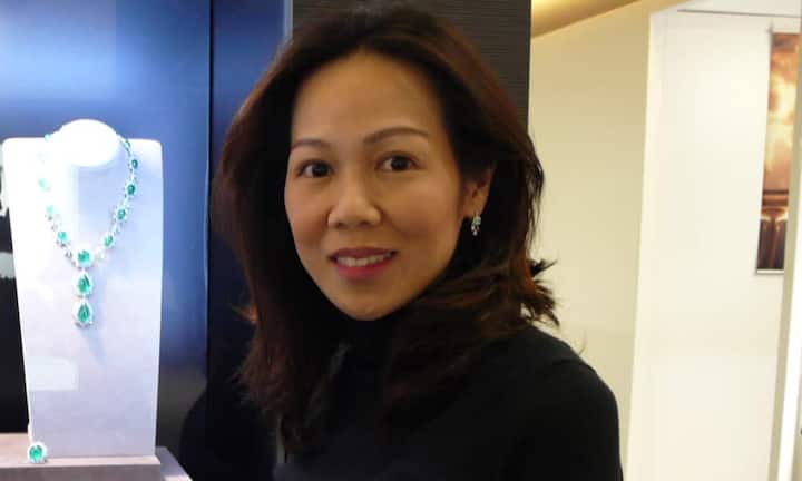 Pranisa Achariyasripong (Thailand) Marketingchefin Gems Pavilion: «Unser Schmuck ist sehr exklusiv.»Bilder Gabriel Knupfer