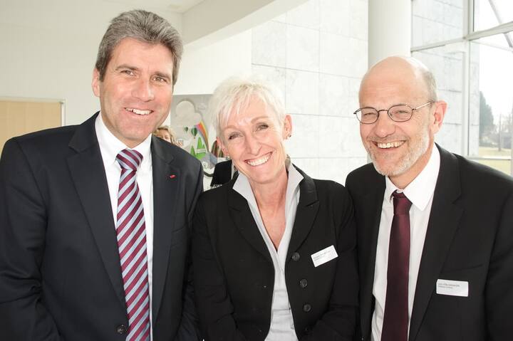 Markus Jordi, Leiter HR, SBB AG; Romana Swoboda, Raiffeisen Schweiz; Urs von Däniken, Raiffeisen Schweiz