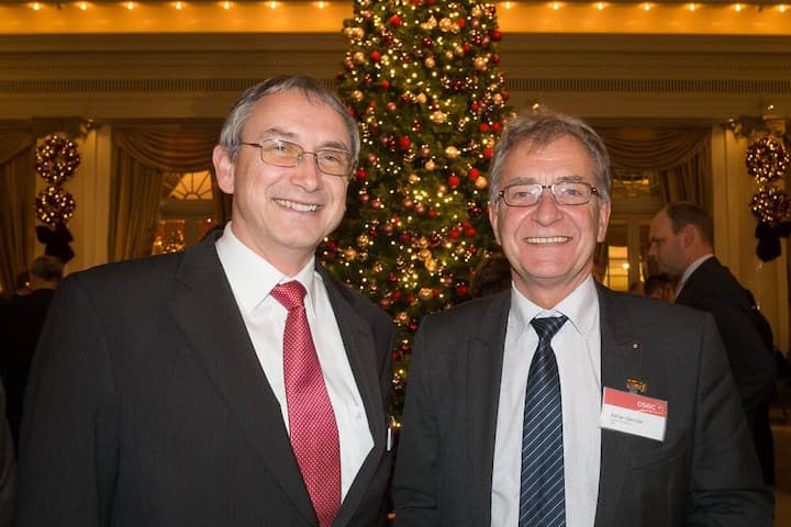 Markus Wyss, Osec Zürich; Adrian Dennler, Präsident Privatkliniken Schweiz