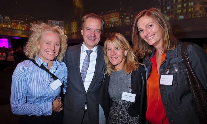 Claudia Wartmann, Head of Indirect Procurement, Charles Vögele Trading;
Markus Vögeli, CEO, Charles Vögele Trading;
Marianne Fassbind, Partner, Dynamics Group;
Sabina Furler, CEO, Beldona