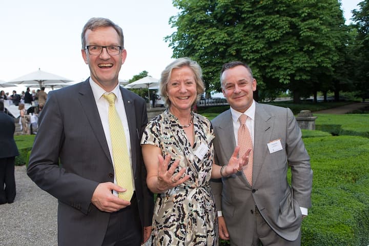 Werner Schiesser, CEO, BDO; Doris Albisser, CEO, CLS Communications AG; Christian Katz, CEO, SIX Swiss Exchange