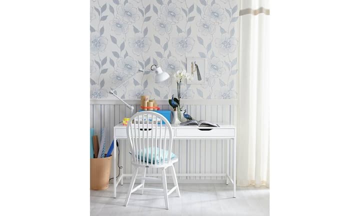 Dazu gehören gepuderte Töne und leichte Materialien.