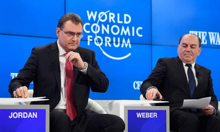 Die Wirtschaftswelt ist vertreten durch Thomas Jordan (SNB-Präsident) und Axel Weber (UBS-Präsident).