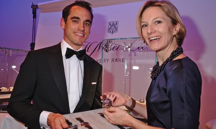 Edouard Meylan, CEO, H. Moser & Cie. Moser Watch Holding;
Yara Ainsworth, Marketing Manager, H. Moser & Cie. Moser Watch Holding