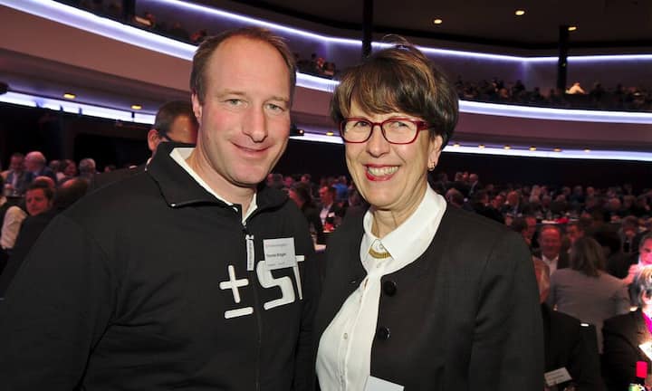 Thomas Binggeli, VRP, BMC Switzerland AG;
Susanne Ruoff, Konzernleitering, Die Schweizerische Post