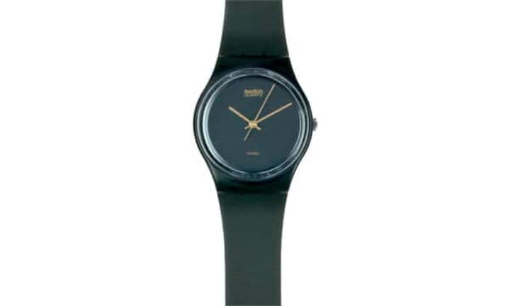 1983: Die erste Swatch-Kollektion geht in Serie, hier Black Magic.