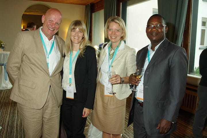 Jacques Langlois, Program and Business Development Manager, SOCODFVI; Claudia Huber, Co-Head Intervention, Jacobs Foundation; Isabelle hirs-Schaller, Sustainability CH, KPMG; Mian Amoakon, National Representative Côte d'Ivoire, SOCODEVI.