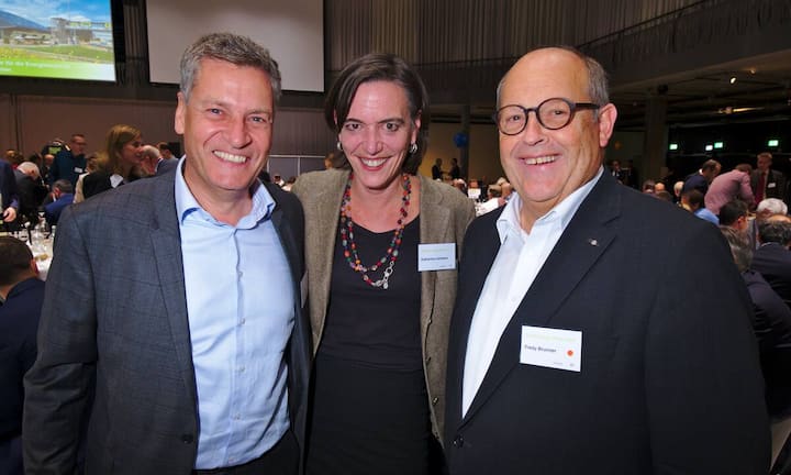 Albert Lehmann, Geschäftsführer, Swisscharge.ch;
Katharina Lehmann, President of the Board, Blumer-Lehmann AG,
Fredy Brunner, alt Stadtrat St. Gallen