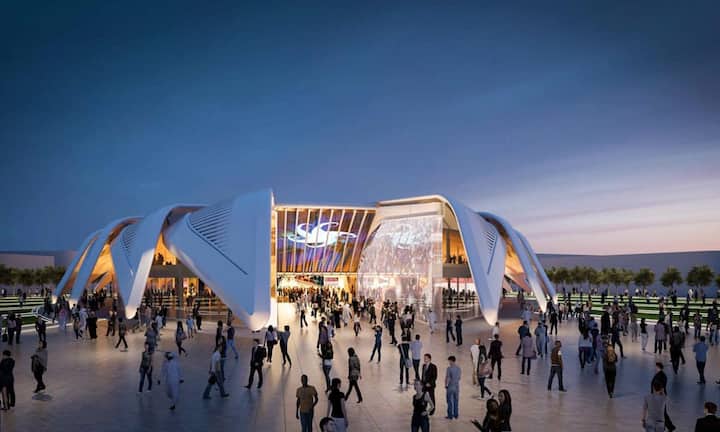 Nach seiner Fertigstellung wird der Pavillon eine Fläche von rund 15’000 Quadratmetern überdecken und zahlreiche Ausstellungsflächen, ein Auditorium, gastronomische Einrichtungen und VIP-Lounges umfassen.
Text: Marc Iseli. Bilder: ZVG.