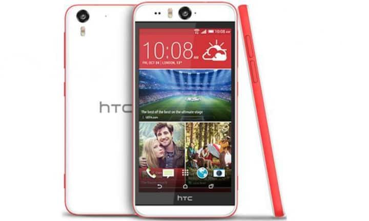 Selfie-Smartphone: HTC Desire Eye Das HTC Desire Eye ist das Smartphone für Selfie-Fans. Die Front-Kamera löst mit 13 Megapixeln auf, bietet eine 22-Millimeter-Weitwinkel-Linse und einen Dual-Blitz. Gleiches gilt für die Kamera auf der Rückseite. Auch die restliche Ausstattung (Full-HD-Display, Vierkern-Prozessor) kann sich sehen lassen.Testnote: 2,56.