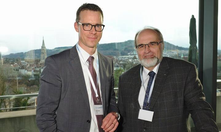 Roger Schoch, Generalsekretär, Alpiq;
Claude Lässer, VRP, groupe e