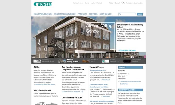 Platz 4: BühlerPunktzahl: 44,2 von 80 (Vorjahr: nicht gelistet)