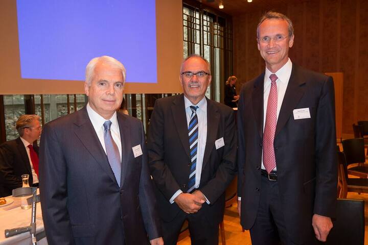 Geoffery Merszei, President, DOW EMEA, Vice President of the Dow Chemical Company; Jürgen Brandt, CFO Sulzer AG; Matthias Hartz, General Counsel Oerlikon Group