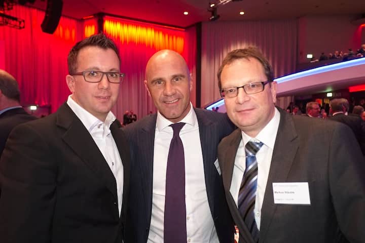 Damian Hallenbarter; Roger Semprini, Swisscom AG; Markus Stäuble, Chief Information Officer, Kaba Management + Consulting AG