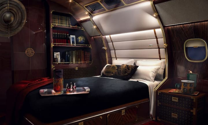 Schlafen ist in diesem Flugzeug kein Problem. Abends spenden LEDs indirektes Licht.Bilder: Sottostudios/Visualization-LightBox