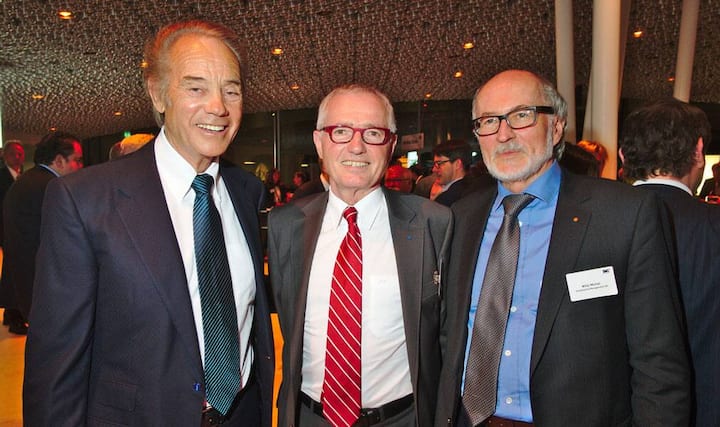 Bruno Marazzi, Bau-Unternehmer;
Jacky Gillmann, VRP, Losinger Marazzi;
Willy Michel, Unternehmer