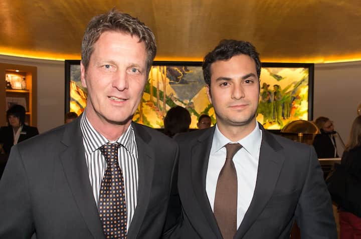 Michael Hoferer, Hoteldirektor Davos Steigenberger Belvedere; Karim, El Chiaty, Sohn des Besitzers der Steigenberger Gruppe