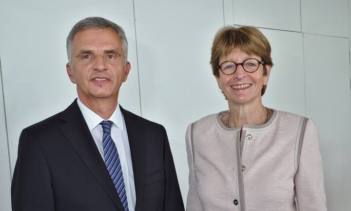 Didier Burkhalter, Bundesrat;
Anne Brasseur, Präsidentin der Parlamentarischen Versammlung des Europarats