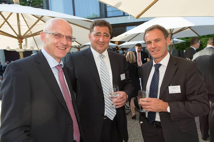 Klaus Stahlmann, CEO, Sulzer AG; Domenico Scala, Chairman Audit & Compliance Committee, FIFA; Roger Neininger, Partner, KPMG AG