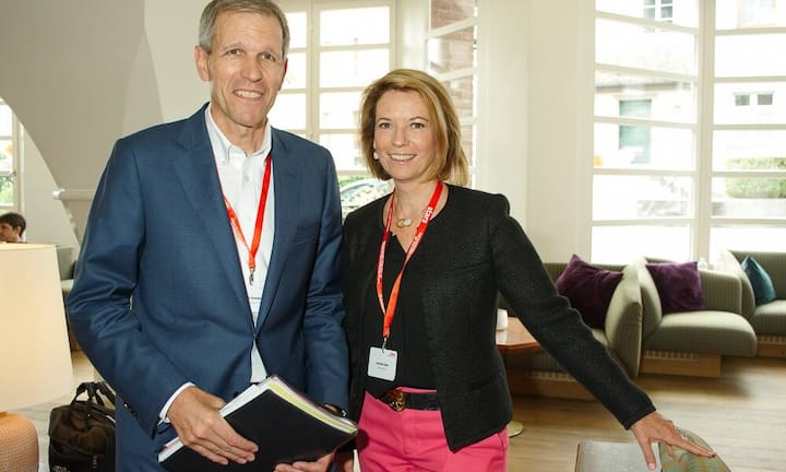 Calvin Grieder, CEO, Bühler Group; Anat Bar-Gera, Chairperson, YooMee Africa AG