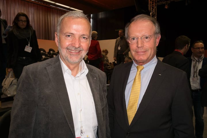 Karl Kistler, CEO, Edelweiss Air AG; Thomas E. Kern, CEO, Flughafen Zürich AG