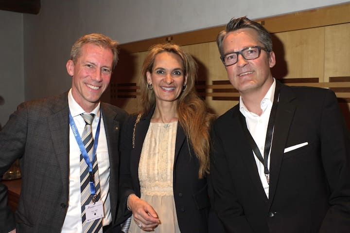 Peter Hug, Geschäftsführer, Emil Frey AG; Monika Gericke;  Werner Dirks, La Prairie Group