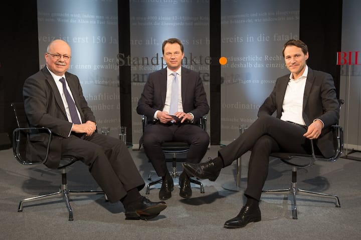 Konrad Hummler; Dirk Schütz, Chefredaktor BILANZ; Rolf Dobelli