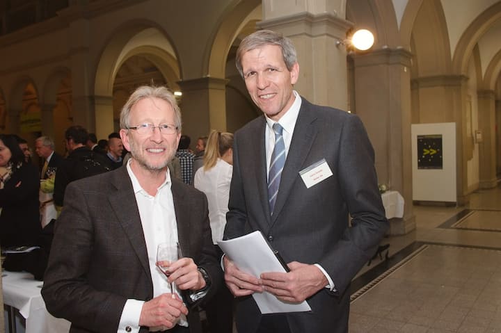 Matthias Kaiserswerth, Director & Vice President, IBM Research Zurich; Calvin Grieder, Bühler AG