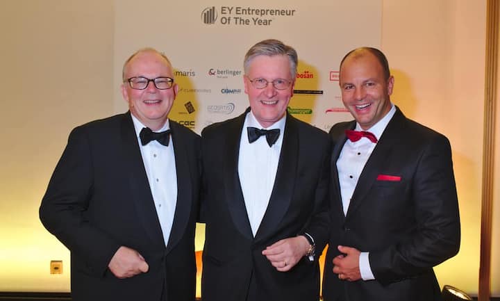 Die Gastgeber:
Heinrich Christen, EY;
Bruno Chiomento, VRP, EY;
Marcel Stalder, CEO, EY
