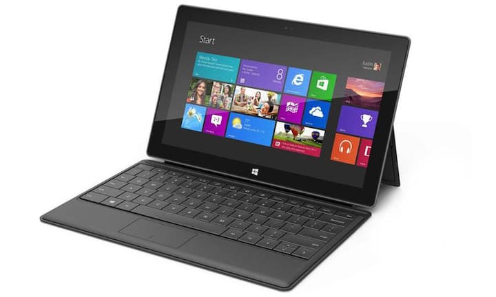 So sieht das Surface von vorne aus, ...