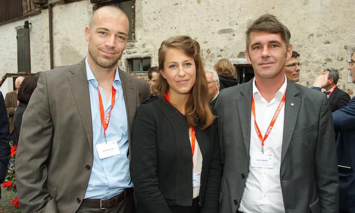 Mark Mauerhofer, Group General Counsel, OC Oerlikon Management AG; Judika Peters, Programme Manager, SECO; Demir Imamovic, Minister, Wirtschaftsmininsterium, Bosnien