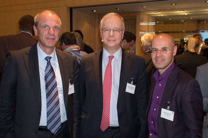 Andreas Stuker, AOO SAP (Schweiz) AG; Andreas Burckhardt, VR-Präsident Baloise Holding AG; Matthias Müller, President Session Basel AG