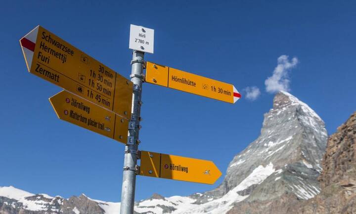 Matterhorn: Die Logiernächte stiegen in der Region Wallis nur leicht an. Der Anstieg betrug in der letzten Wintersaison lediglich 0,1 Prozent oder 1'900 Nächte. Keysone