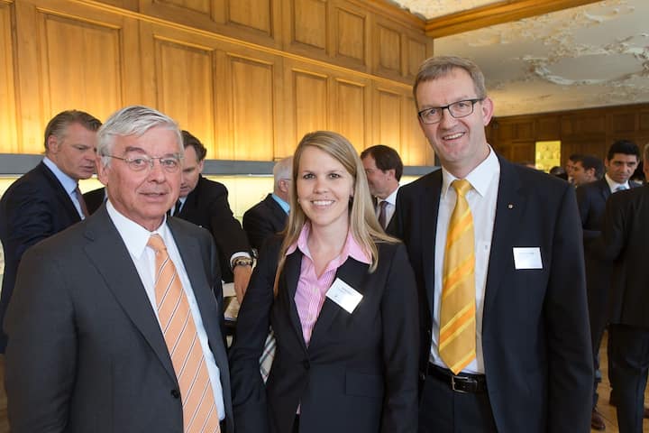 Peter F. Weibel, UZH Foundation, Chairman; Carrie Reister, PriceWaterhouseCoopers AG, Senior Manager; Werner Schiesser, BDO AG, CEO