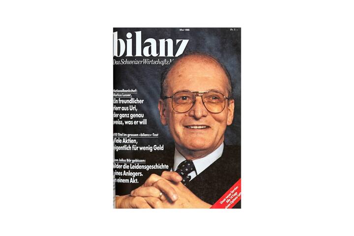 National Bank Chef Markus Lusser Bilanz Cover