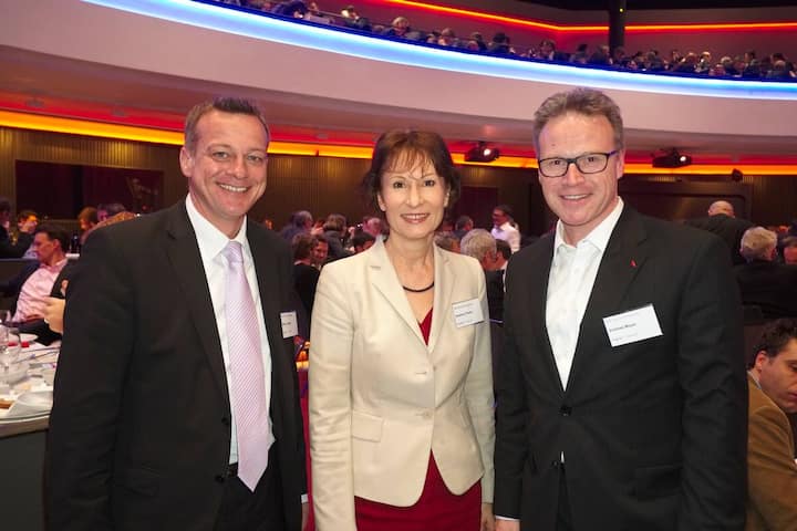 Martin Landolt, Nationalrat; Suzanne Thoma, CEO, BKW; Andreas Meyer, CEO, SBB