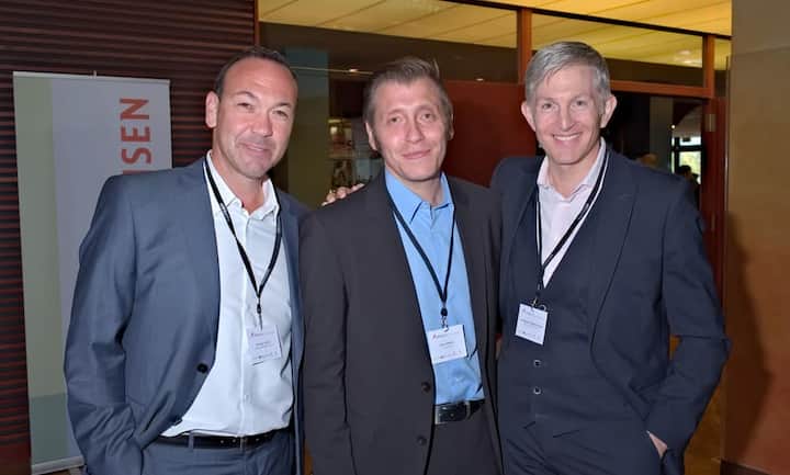 Marco Slongo, Major Account Executive, Gartner Switzerland GmbH;
Marco Flury, Leiter Customer Competence Center, Globus AG;
Roberto Pietro Campaner, Geschäftsführer, Delta Solutions GmbH