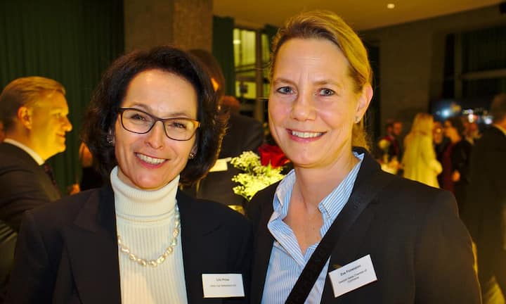 Lilo Prins, Volvo Car Switzerland AG;
Eva Fiorenzoni, Swedish Swiss Chamber of Commerce
