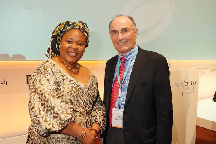 Leymah Gbowee, Friedensaktivistin aus Liberia, 2011 Friedensnobelpreis; Felix Gutzwiller, Ständerat ZH/ FDP.