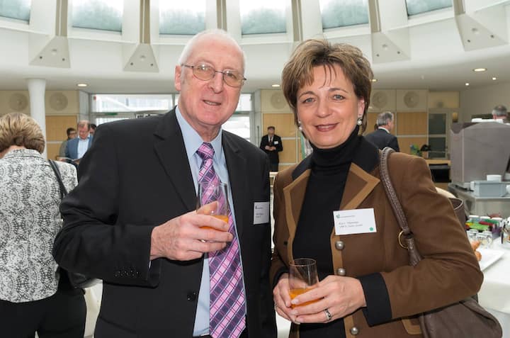 Hans Däppen, SIX SIS LTD;  Karin Vilsmeier, VMP St. Gallen GmbH