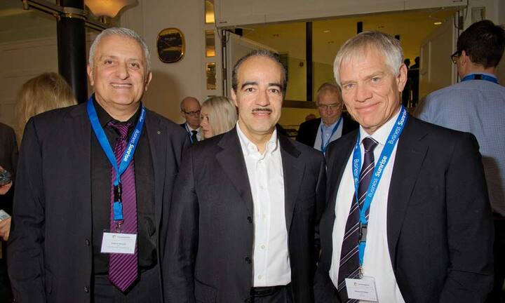 Roberto Oprandi, CEO. Oprandi & Partner Management AG; Francisco Fernandez, CEO, Avaloq-Gruppe; Markus Gröninger, CEO, B-Source