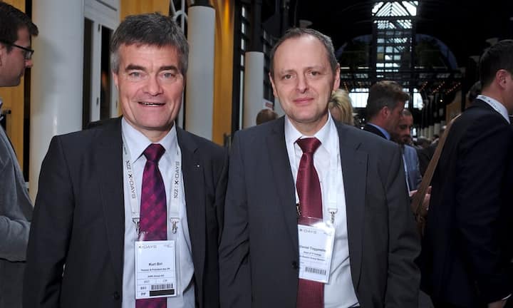 Kurt Biri, VRP, AWK Group AG;
Daniel Toggweiler, Head of IT Energy, The Swatch Group Services (v.l.n.r.)