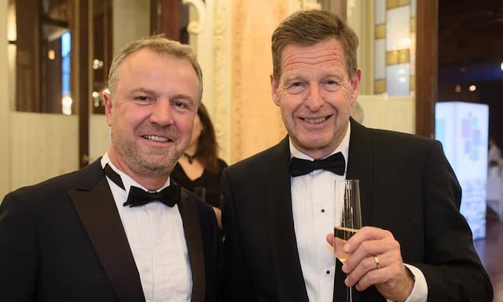 Willi Miesch, Medartis AG;
Hans-Rudolf Schurter, Schurter Holding AG, letztjähriger Sieger