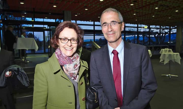 Monika Rühl, Vorsitzende der Geschäftsleitung, economiesuisse;
Serge Gaillard, Direktor, Eidgenössische Finanzverwaltung