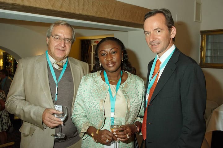 Paul De Petter, Africa Manager, Barry Callebaut; Patricia Poku Diaby, CEO, Plot Enterprise Ghana Ltd.; Andreas Jacobs, Chairman, Barry Callebaut.